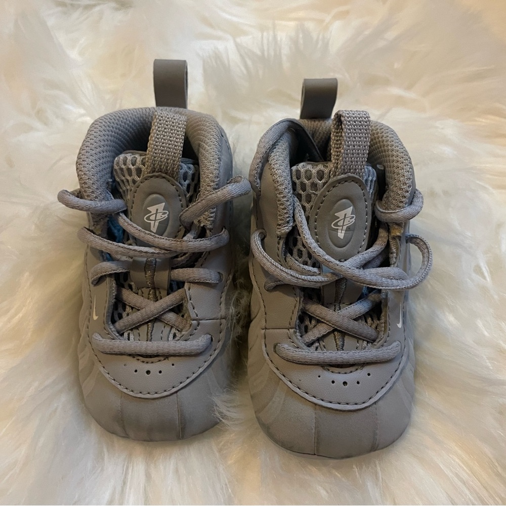 Gray Infant soft bottom Lil Posites / Foamposite
